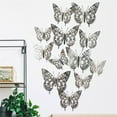thumbnail image 4 of Latrodar Color Stereo Personality Living Room Bedroom Wall Stickers Silver Party Favor 6.8x3.2 Inch, 4 of 5