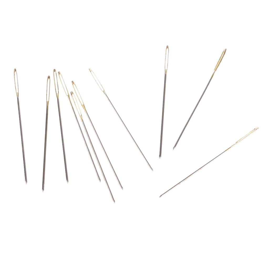 Aiguilles à Tricoter, 6 Grands Yeux Pliés, Aiguilles De Tapisserie Et 3