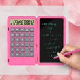 thumbnail image 2 of Tablero de dibujo 2 en 1 Gráficos ecológicos Calculadora portátil Digital Rosa kusrkot Tableta de escritura LCD, 2 of 8