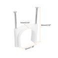 thumbnail image 2 of Unique Bargains Cable Clips with Steel Nail, 50Pack 32mm/1.26' Plastic Cable Wire Clips, White, 2 of 6