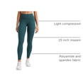 thumbnail image 4 of Leggings de Yoga INGIA Sin Costuras de Cintura Alta 64 cm Verde M, 4 of 6