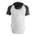 thumbnail image 4 of ZIMEGO Mens Short Sleeve Hoodie - Thin Color Block Raglan Henley T Shirt, 4 of 6