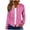 Hot Pink, variant on ShiShine Women's Striped Zip Up Hoodie Oversized Full Zip Drawstring Jacket Casual Pocket Sweatshirt