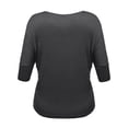 thumbnail image 2 of FashionOutfit Women's Round Neck Shoulder Raglan Short Sleeve Plus Size Top, 2 of 3