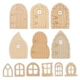 thumbnail image 1 of 48 piezas de fichas de madera para puertas de jardín de hadas, fichas recortadas para puertas de jardín de hadas, fichas de graffiti para bricolaje, 1 of 8