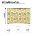 thumbnail image 3 of Susaid Bee honey Print Makeup Mini Bags for Women Multi Color Cosmetics Bag Travel Toiletry Bag Pencil Pouch Blank Makeup Bags with Zipper, 3 of 7