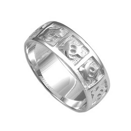 Sterling Silver Sea Turtle Eternity Band 8mm Ring Size 7 Sterling Silver Sea Turtle Eternity Band 8mm Ring Size 7