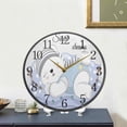 thumbnail image 5 of GZHJMY Sleepping Bear Pattern Wall Clock Silent Non Ticking 9.5 Inch Round Easy to Read for Home Office School Clock, 5 of 7