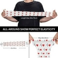 thumbnail image 4 of Balery Heartbeat Symbol Cooling Arm Sleeves for Men & Women – Breathable, Moisture-Wicking Arm Sleeves for Women, Men & Kids, 4 of 8