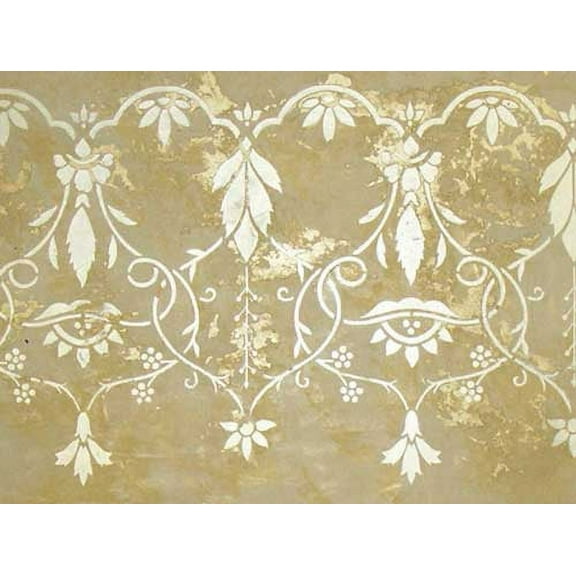 Winterthur Embossed Philadelphia Border Wall Stencil SKU #W030E by Designer Stencils