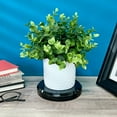 thumbnail image 4 of Plymor Black Acrylic Beveled Round Display Base, 6" W x 6" D x 1" H, Pack of 3, 4 of 4