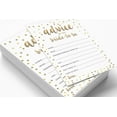 thumbnail image 3 of Inkdotpot Gold ConfettiAdvice And Wishes Set Of 50 Bridal Shower Advice Game ActivityCards, 3 of 7