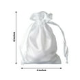 thumbnail image 3 of Efavormart 60PCS WHITE Satin Gift Bag Drawstring Pouch Wedding Favors Bridal Shower Candy Jewelry Bags - 4"x 6", 3 of 6