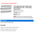 thumbnail image 2 of Front Alignment Caster Camber Shim - Compatible with 1978 - 1981 Pontiac Grand LeMans 1979 1980, 2 of 2