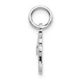 thumbnail image 2 of 14k White Gold Dainty Letter F Initial Name Monogram Necklace Pendant Charm, 2 of 8