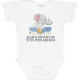 thumbnail image 3 of Inktastic My Great Aunt Loves Me to the Moon and Back Elephants Boys or Girls Baby Bodysuit, 3 of 5