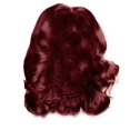 thumbnail image 2 of Burgundy Wavy Bob Wig Shoulder Length, Short Wavy Middle Part Synthetic, Heat Resistant, 17.7 Inch Middle Part Wavy Wig,Natural Wavy Hot Wig, Suitable for Daily Gatherings,Red,7.8oz,17.7in, 2 of 7