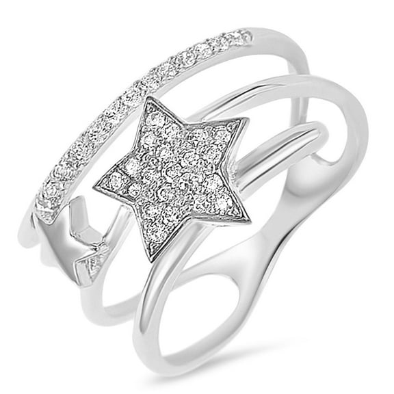 Sterling Silver 925 Star Ring
