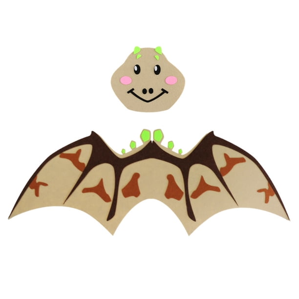 Props Simulación Dragon Dinosaurs Wings And Face Cover Set Para Halloween Christmas Minnieouse HA043945-02
