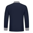 thumbnail image 4 of GrmtClth Chef Coat Men Double-Breasted Classic Cook Shirts Long Sleeve Lightweight Workwear Navy S, 4 of 5