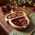 thumbnail image 6 of Twfbrm Wooden Serving Tray, 6 x 6 Inch Pinecone Shaped Serving Bowl with Hand Carving Design, Table Decorative Wood Bowl, Small Create Dish Bowl for Candy, Fruit, Snack, Desktop Center Decoration, 6 of 6