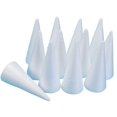 thumbnail image 3 of Juego de 12 conos de espuma para árbol de Navidad, accesorios de centro de mesa blancos, bricolaje, manualidades, Altura 11 cm, 3 of 6