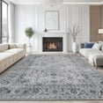 thumbnail image 2 of 9x12 Area Rugs Living Room Rug Washable Vintage Boho Rug No Slip Stain Resistant Soft Carpet Large Carpets for Bedroom Dining Room Farmhouse Hallway Home Office, 2 of 8