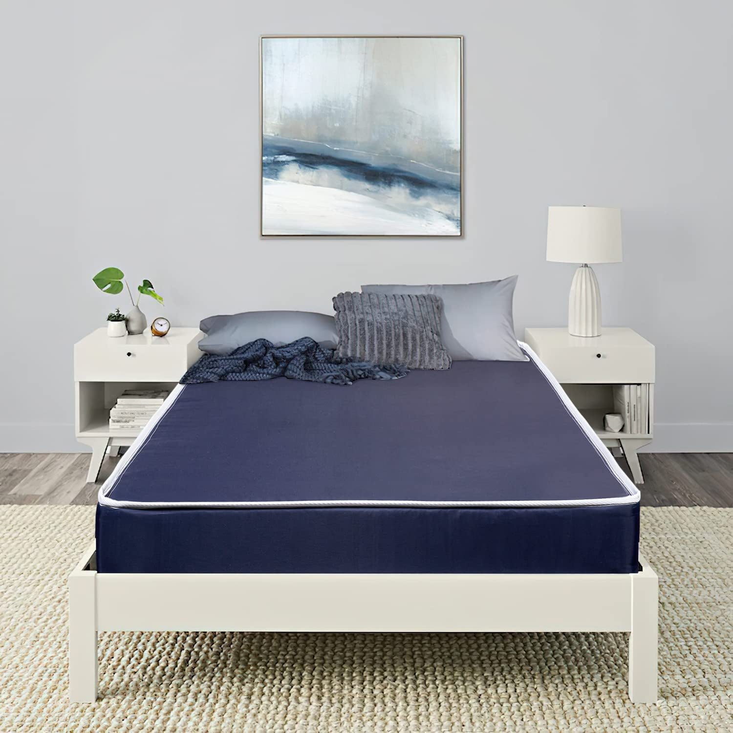 MielmoonCare 7 inch Waterproof Bedwetting Mattress Twin Size Medium Firm Foam,Supportive Spinal,Outdoor Friendly,Flippable,No-Springs