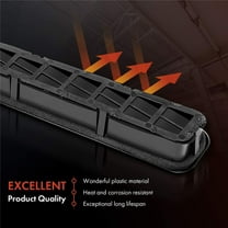 2Pcs Left Right Hard Top Exhauster Vent for Jeep Wrangler TJ 1997-2002 Black