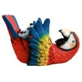 thumbnail image 2 of Rio Rainforest Jungle Red Scarlet Macaw Parrot Wine Bottle Holder Caddy Figurine, 2 of 4