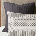 thumbnail image 4 of INK+IVY Rhea Cotton Clipped Jacquard Comforter Mini Set in Ivory/Charcoal, 4 of 11