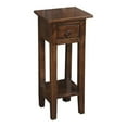 thumbnail image 2 of Home Square Narrow Wood Side Table in Old Java Brown & Antique Iron - Set of 2, 2 of 4