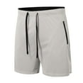thumbnail image 5 of Men's Running Shorts with Zipper Pockets Gym Athletic Workout 5" Shorts for Men, 5 of 5