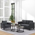 thumbnail image 2 of HOMCOM Vintage Accent Chair, Upholstered Armchair with Rubber Wood Legs, 2 of 10