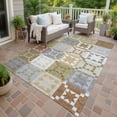 thumbnail image 6 of Addison Rugs Chantille Indoor/Outdoor Transitional Patchwork Gray Machine Washable Rectangle Rug, 3' x 5', 6 of 7