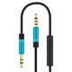thumbnail image 2 of Cable auxiliar Divisor de auriculares Cable de extensión Transmisión de audio Micrófono Audio estéreo Azul jinwen Cable de audio, 2 of 8