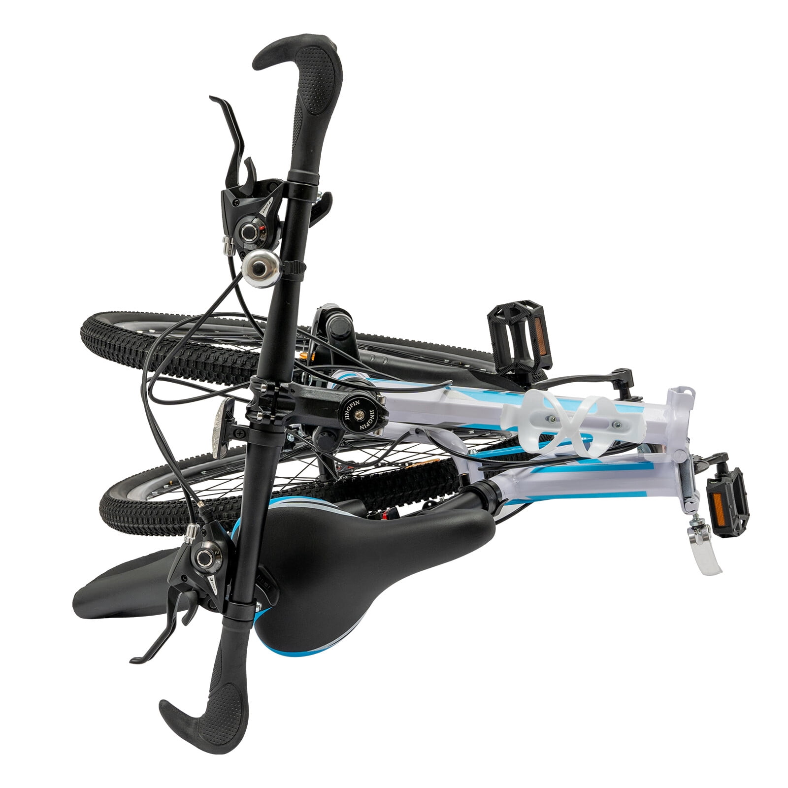 26" Folding Mountain Bike 21 Speed Men Bike MTB Bicycle School Dual Disc Brake