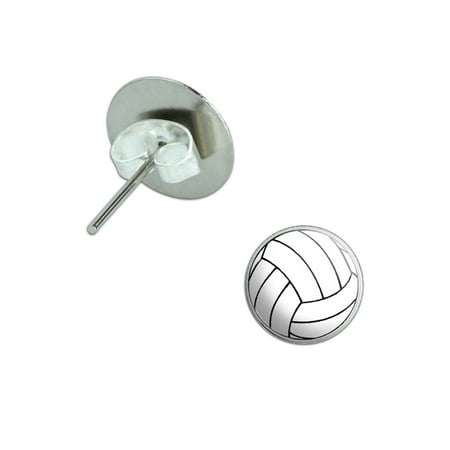 Stud Post Pierced Earrings - Volleyball Pierced Stud Earrings