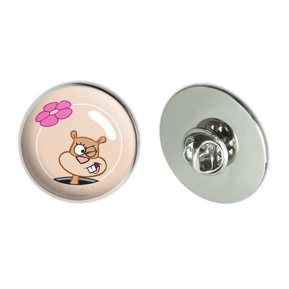 SpongeBob Sandy Wink Face Metal 1.1" Tie Tack Hat Lapel Pin Pinback