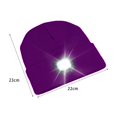 thumbnail image 4 of SUNSIOM Rechargeable LED Bonnet - Hommes Femmes Bonnet Tricoté Chaud Hiver Bonnet pour Intérieur Extérieur, 4 of 9