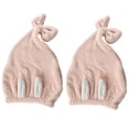 thumbnail image 1 of Gorro de pelo seco absorbente suave, envolturas de toalla para la cabeza para niñas y mujeres, bonito gorro de toalla para secar el cabello, 1 of 5