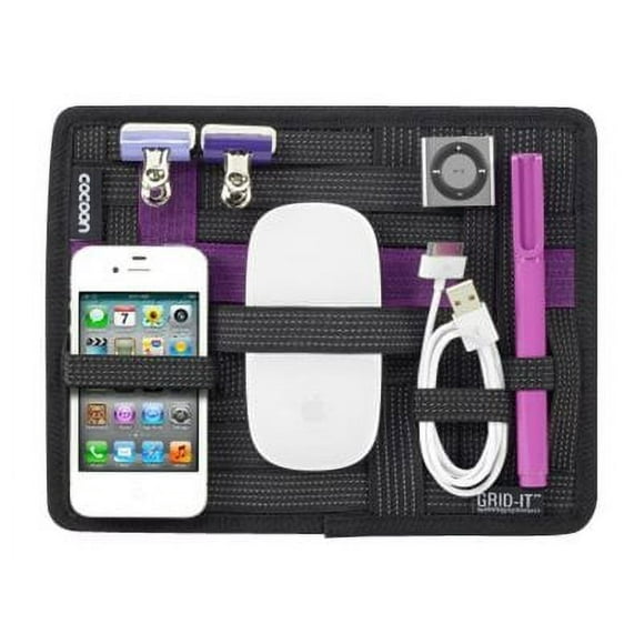 Cocoon GRID-IT! GCA7 - insert de Sac - faux Suède - Noir, Violet