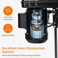 thumbnail image 3 of 8 Inch Bench Drill Press, 2.5Amp, 5 Speed Adjustable, Swing Distance 0-45° Tilting, Controls Benchtop For Wood, Metal Drilling ,Easy to Operate, 3 of 6