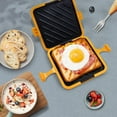 thumbnail image 3 of Microwave Sandwich Press Maker, Quick 2-Min Toastie, Panini, & Grilled Cheese Maker, No Power Cords, Wireless, Dishwasher Safe & Easy Clean, Yellow, 3 of 6