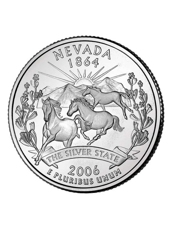 Collectible Nevada Quarter - Denver, Single Coin