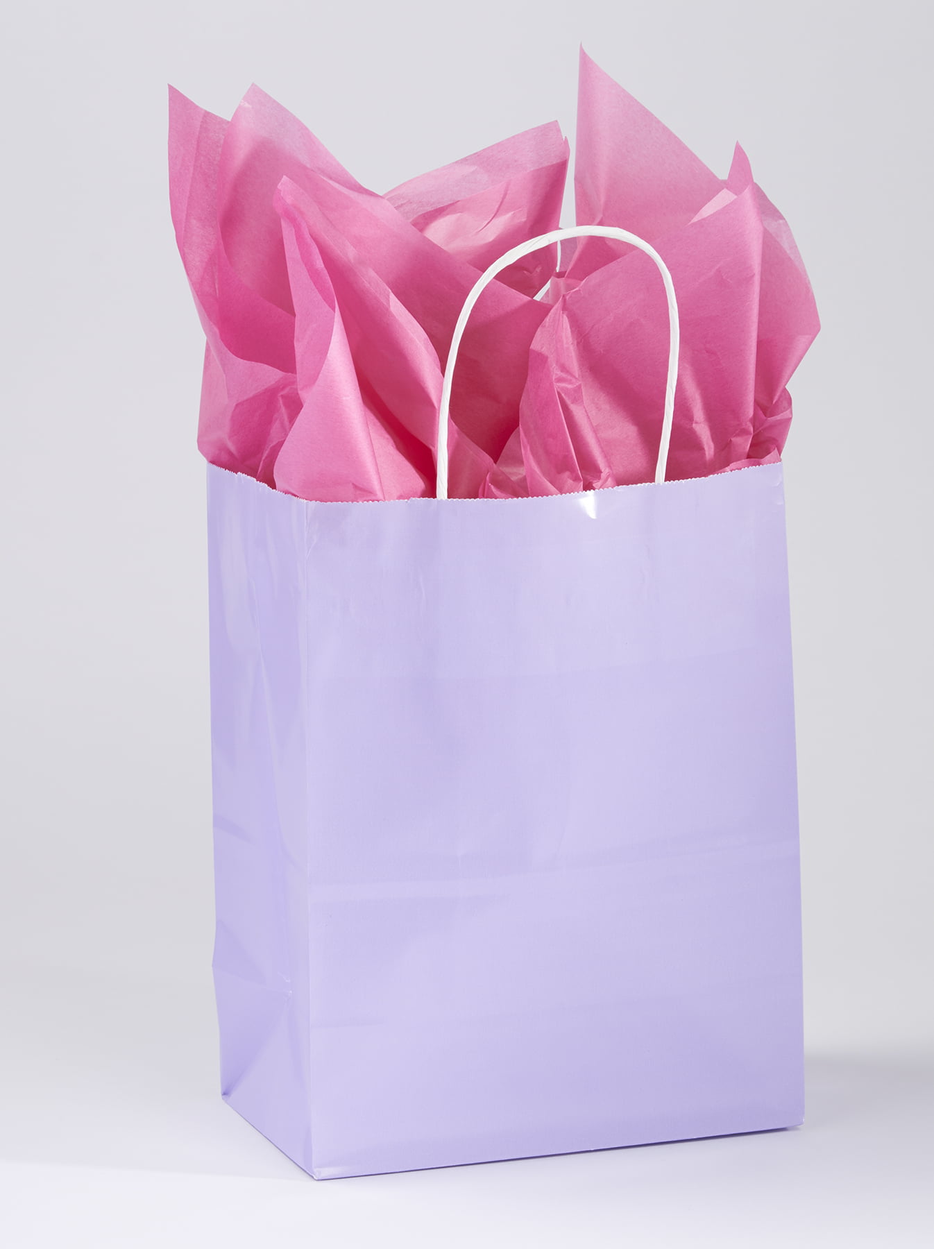 Paper Shopping Bags Grey Gray 100 Kraft Gift Medium 8 ¼” x 4 ¾" x 10 ½” Cub 
