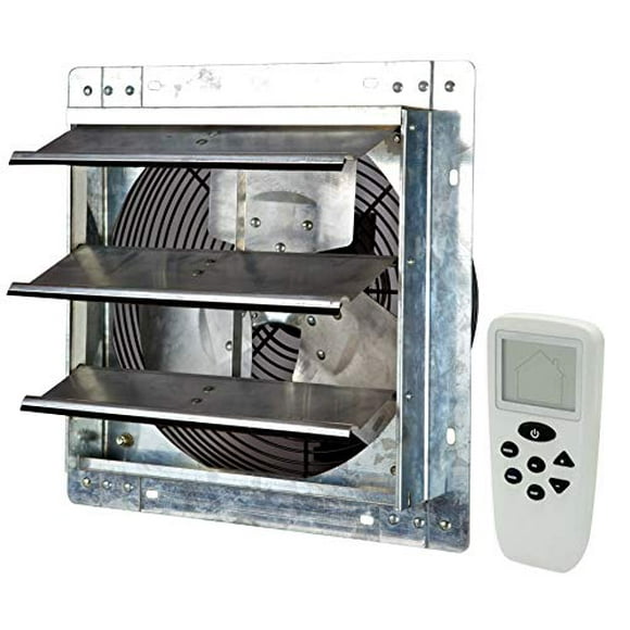 iLiving Ventilateur d'Échappement Intelligent 12 Pouces avec Thermostat, Humidistat, Vitesse Variable, Minuterie, Mural, 12