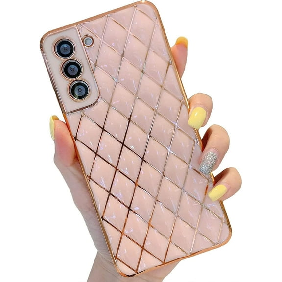 Samsung Galaxy S22 Ultra Case for Women Luxury Cute Aesthetic Slim Thin Chic Camera Protective Soft Silicone Phone Case for Samsung Galaxy S22 Ultra (Samsung S22 Pink)