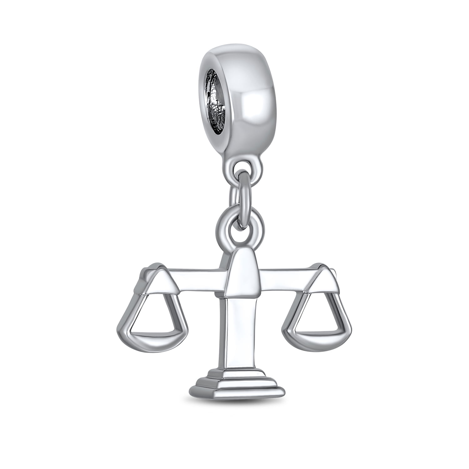 STERLING SILVER LAW SCALES OF JUSTICES DANGLE BEAD 