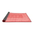 thumbnail image 2 of Ahgly Company Indoor Round Abstract Red Modern Area Rugs, 6' Round, 2 of 4